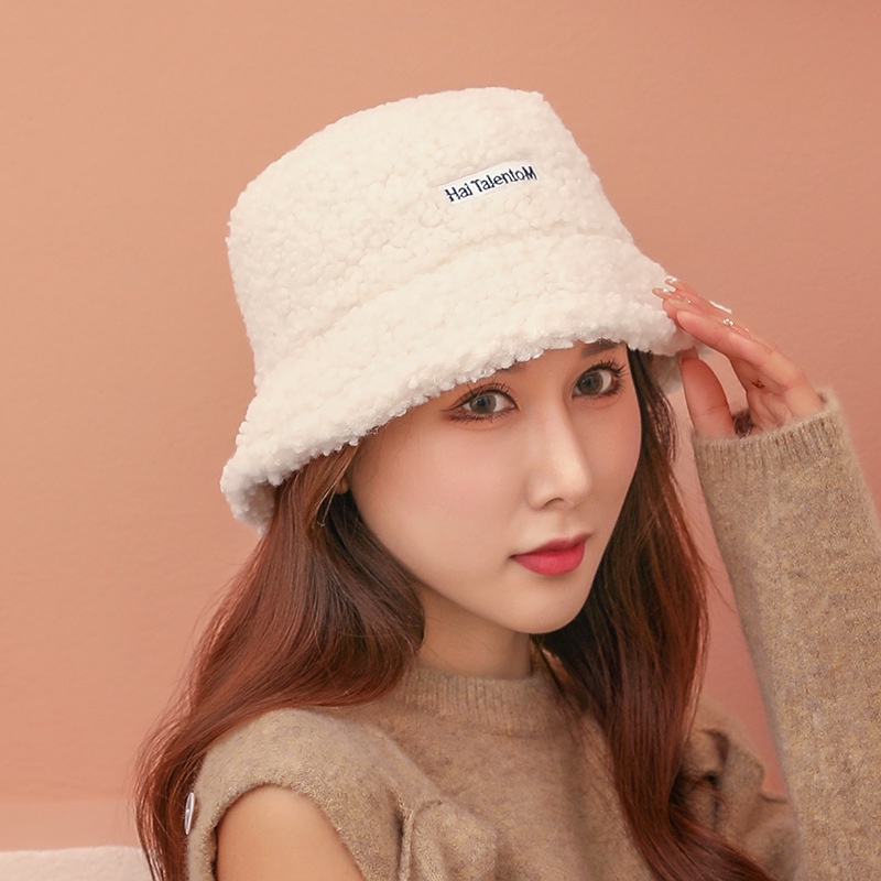 FINOM HEET - Topi Bucket Bulu Domba Unisex