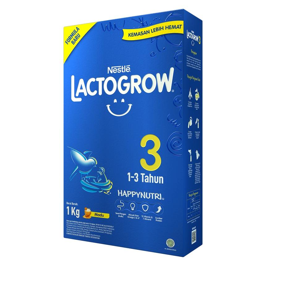 

[KODE 77] LACTOGROW 3 MADU 1KG - dBELGAMart - 8992696521544
