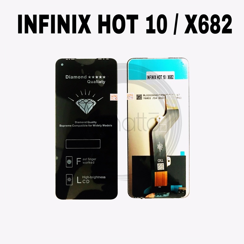 LCD INFINIX HOT 10 / X682 X682C / NOTE 8i X683 X683B TOUCHSCREEN FULLSET