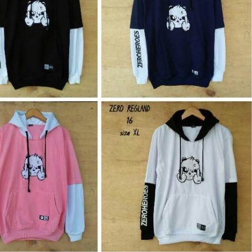 SALE✅Jaket hoodie zero heroes Panda fuck pria wanita L XL XXL XXXL premium|RA3