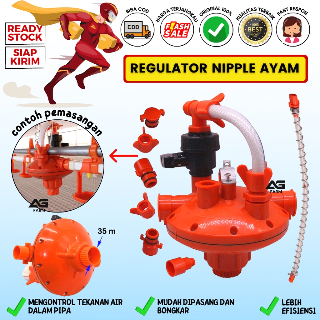 Regulator Nipel Minum Ayam