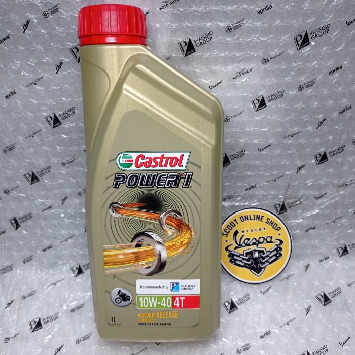 oli mesin vespa matic castrol 10w-40 recommended PIAGGIO