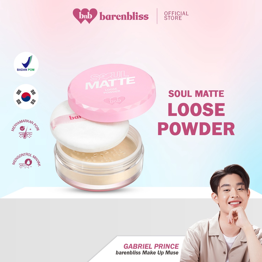 𝐑𝐀𝐃𝐘𝐒𝐀 - BNB Barenbliss Soul-Matte Loose Powder Korea Bedak Tabur