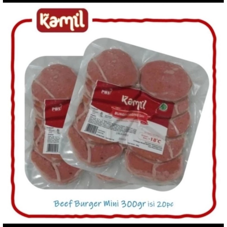 Kamil Beef Burger 300 gr (20 slice)