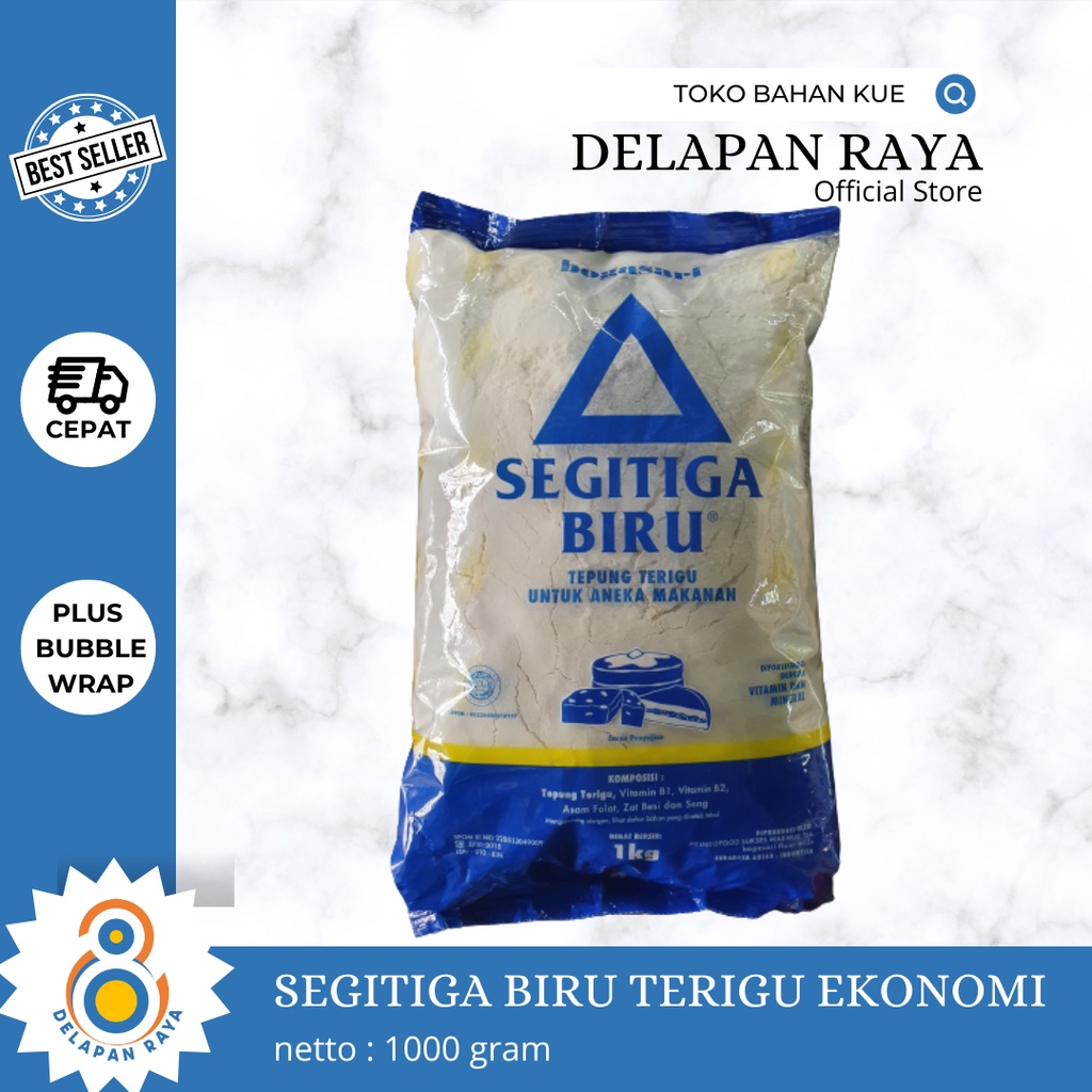 

SEGITIGA BIRU EKONOMIS TEPUNG TERIGU 1KG - 8Raya