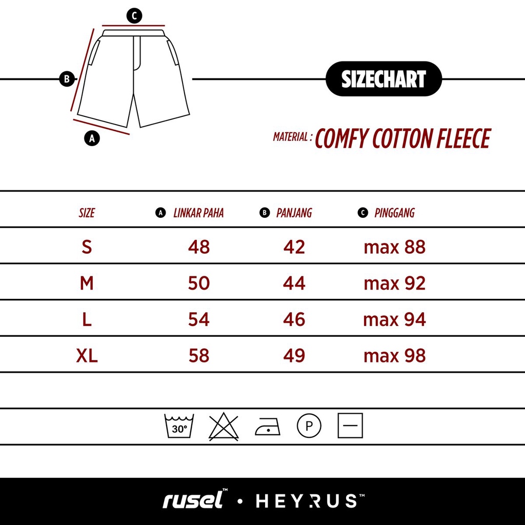 HEYRUS RUSEL I Boardshort Cozy I Celana Pendek Pria