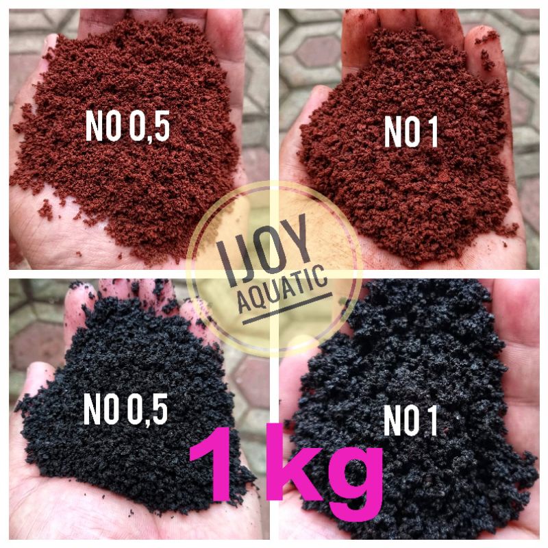 Pasir malang merah halus no 0,5 1&2 malang hitam halus 1kg