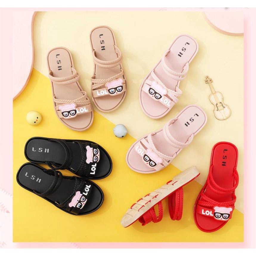 Sandal Anak Perempuan Terbaru / Sandal Anak Import Bahan Karet Ringan LSH 1205-D