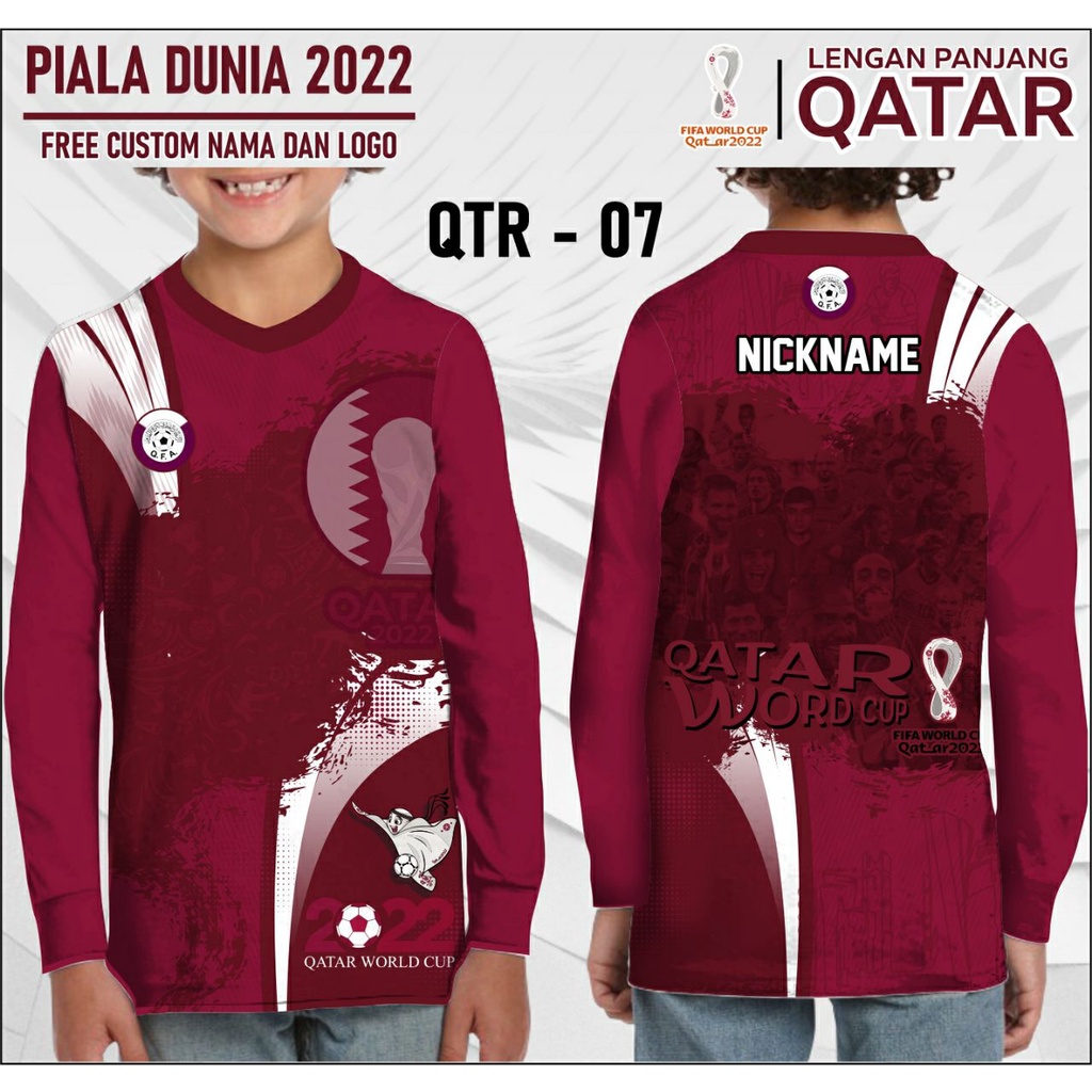 Baju piala dunia qatar 2022 anak kaos jersey piala dunia anak