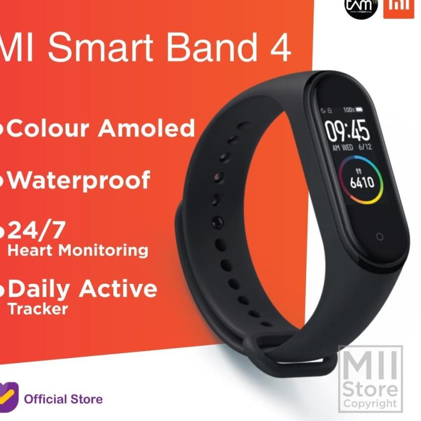 KODEPp6P0 Xiaomi Mi Band 4 Smartwatch Jam Smart Watch Pria Wanita Jam Tangan Pintar Jam HP Android O
