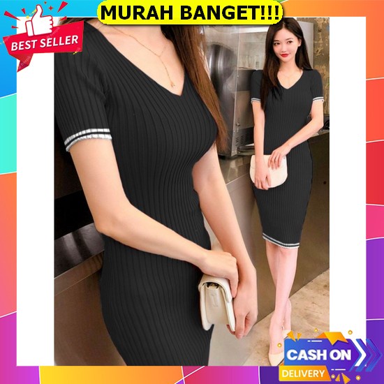 Dress Cantik Kekinianelegan Mewah Brukat Brokat Model Viral Korean Style Pendek Natal Pesta Gaun Dre