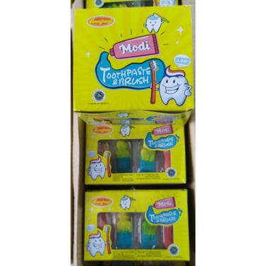 

Modi Toothpaste & Brush / Permen Jely Bentuk Sikat Gigi ( isi 24 pcs @10gr )