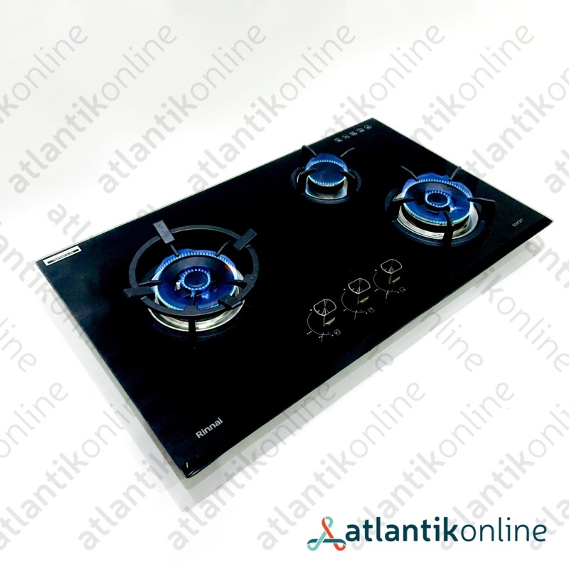 Kompor gas tanam built-in gas hob 3 tungku RINNAI RB-93UG RB93UG