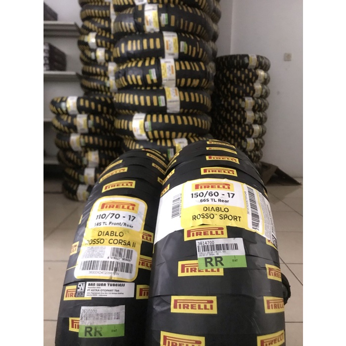 paket ban pirelli diablo rosso corsa 2 110/70-17 & sport 150/60-17