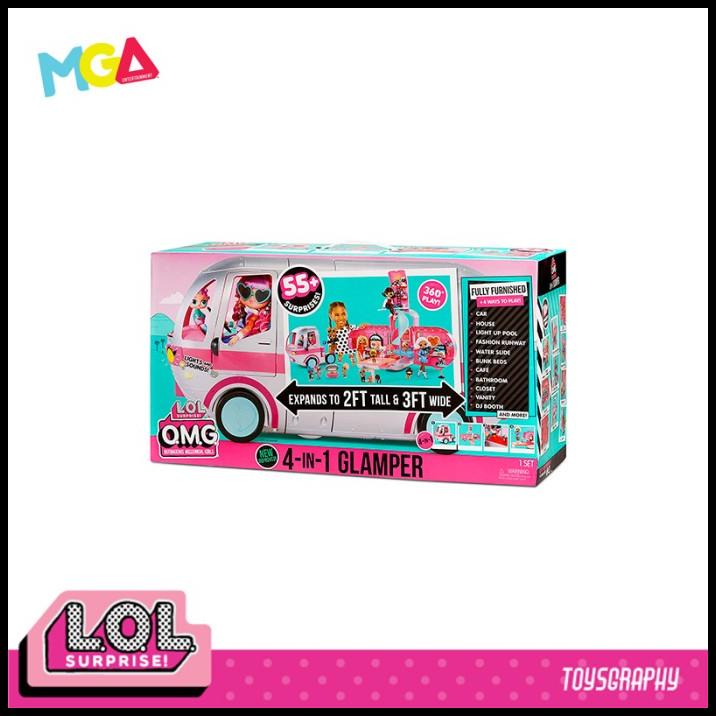 Promo Lol Surprise Omg 4In1 Glamper 55+ Surprise Fashion Camper Mobil Van