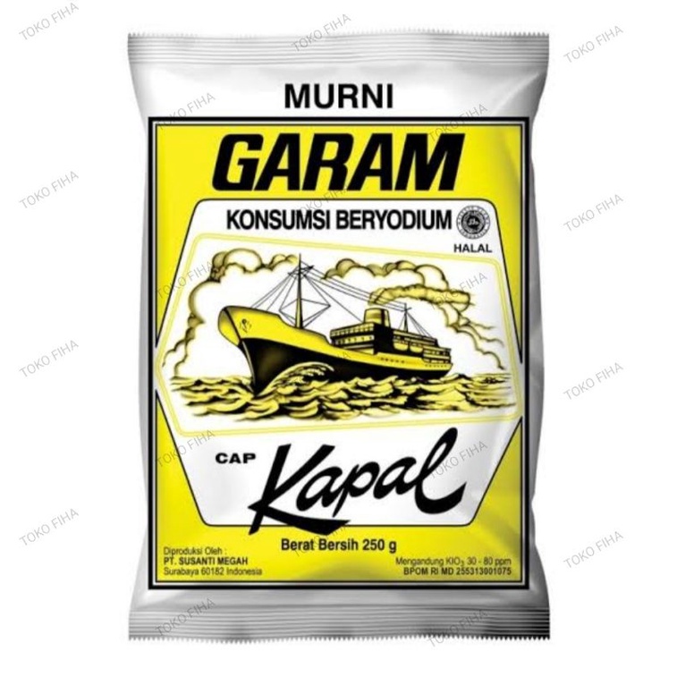 

Garam Cap Kapal 250gr - Garam Konsumsi Beryodium