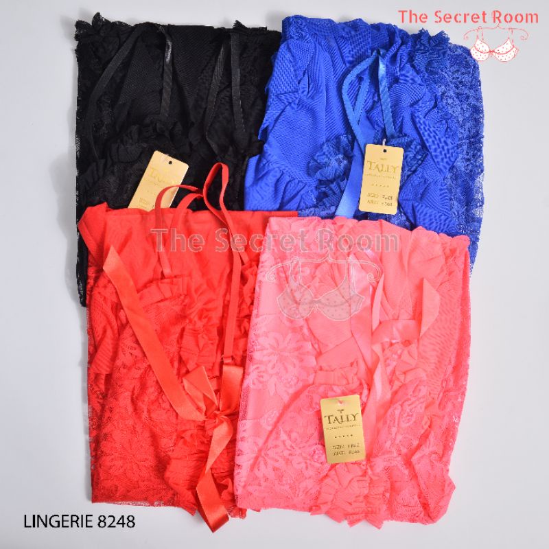 TALLY BAJU TIDUR LINGERIE 8248 I FREE SIZE I BAHAN RENDA