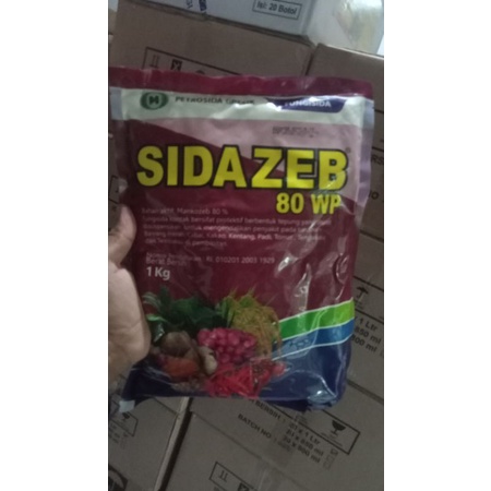 Fungisida sidazeb 80 wp 1kg obat jamur (mankozeb kuning)