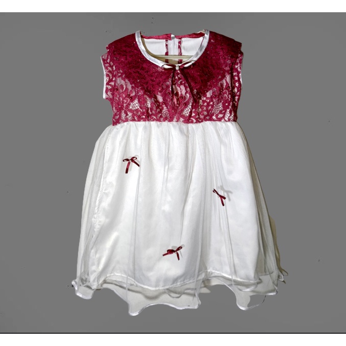 Baju Dress Anak Perempuan Merah Putih