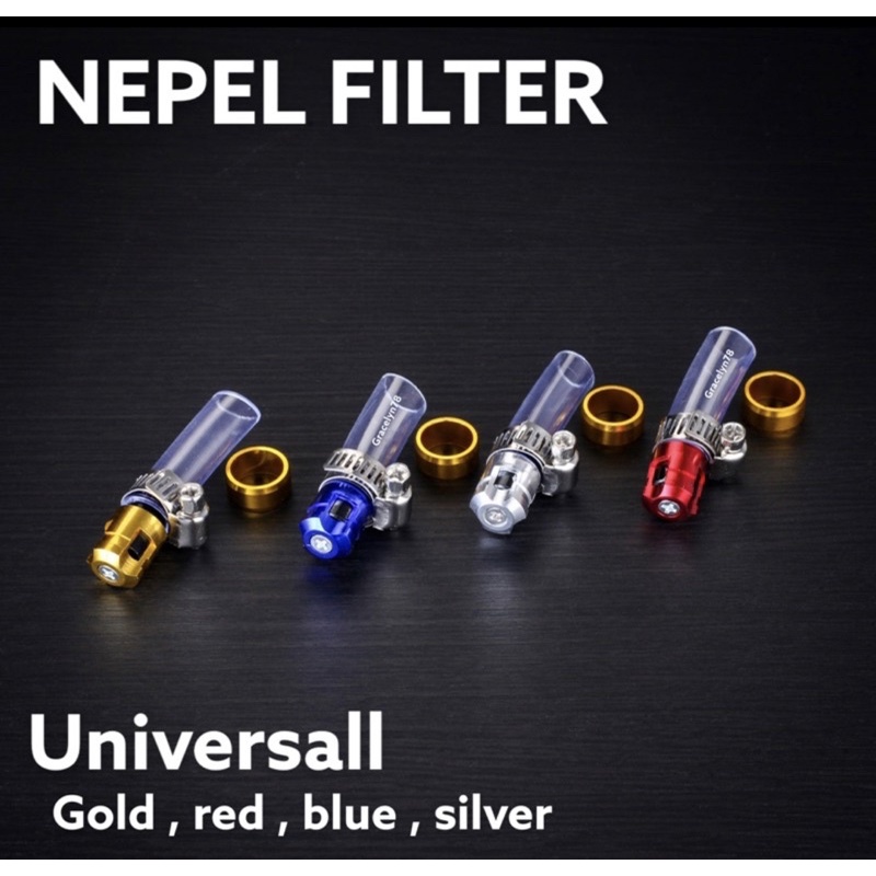 DRAIN TUBE IMPORT NEPEL SELANG FILTER PEMBUANGAN ANGIN FILTER UNIVERSAL