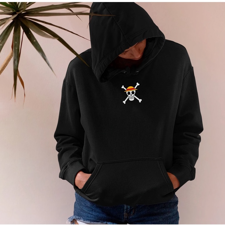 Hoodie Luffy Fist Pose Anime Manga One Piece Premium Unisex