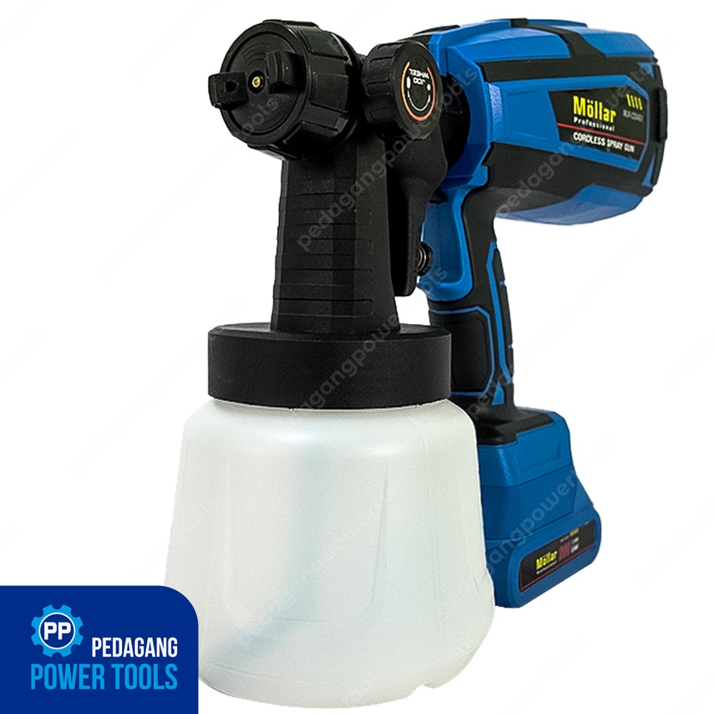 MOLLAR CSG451 CORDLESS SPRAY GUN 20V MESIN SEMPROT CAT BATERAI PAINT