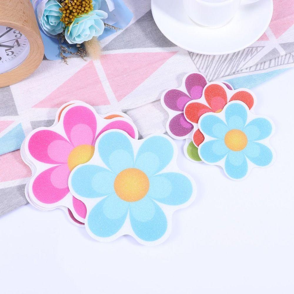 Agustina Bathtub Stiker Lucu Serbaguna Bahan PEVA Warna-Warni Bunga DIY Dekorasi Rumah Motif Kaki Anjing Mudah Digunakan Creature Laut Bunga Decal