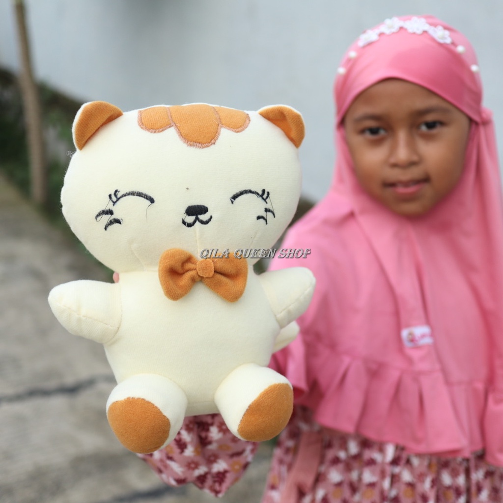 BONEKA KUCING CANTIK S OB SNI LABEL termurah bisa cod terlaris, MEERRY CAT Kawai Lembut