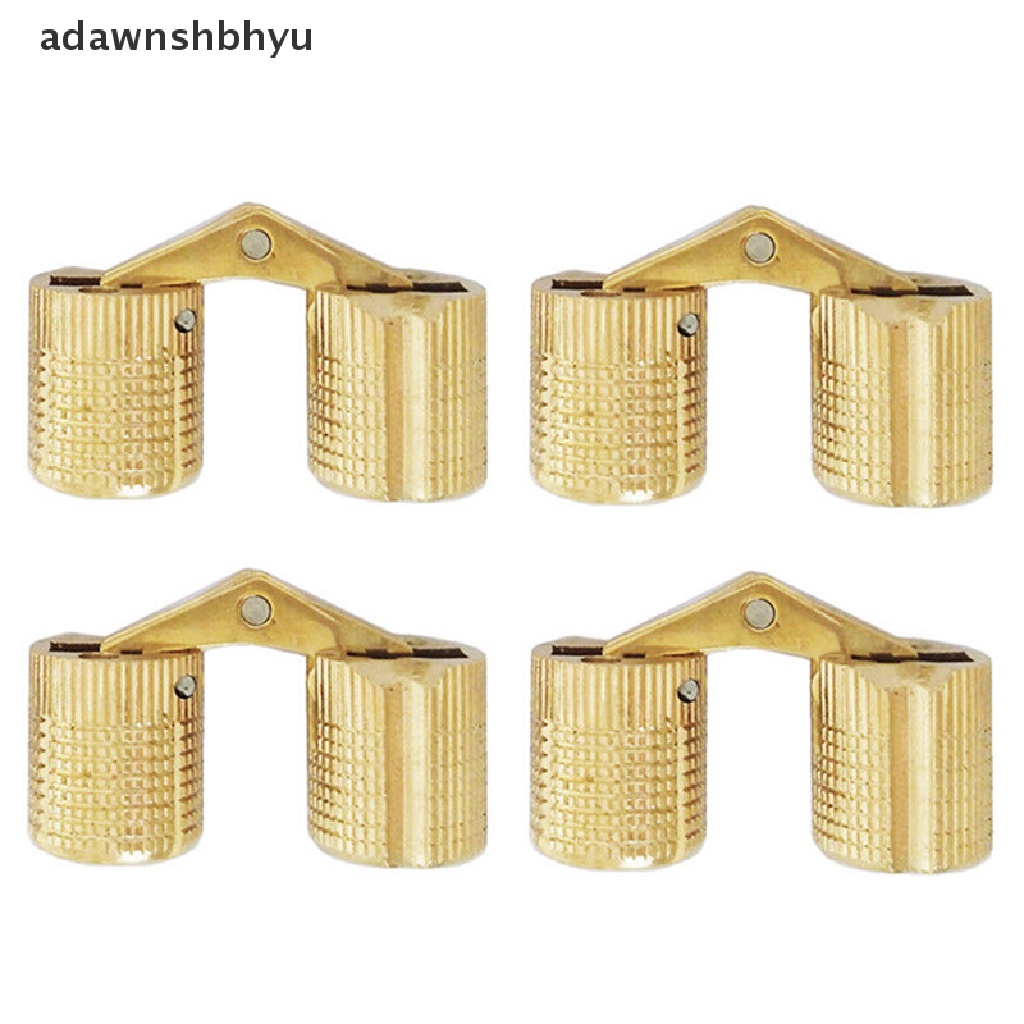 Adawnshbhyu 4pcs 10/12mm Kuningan Hidden Barrel Hinge Invisible Hinge Worktop  Id