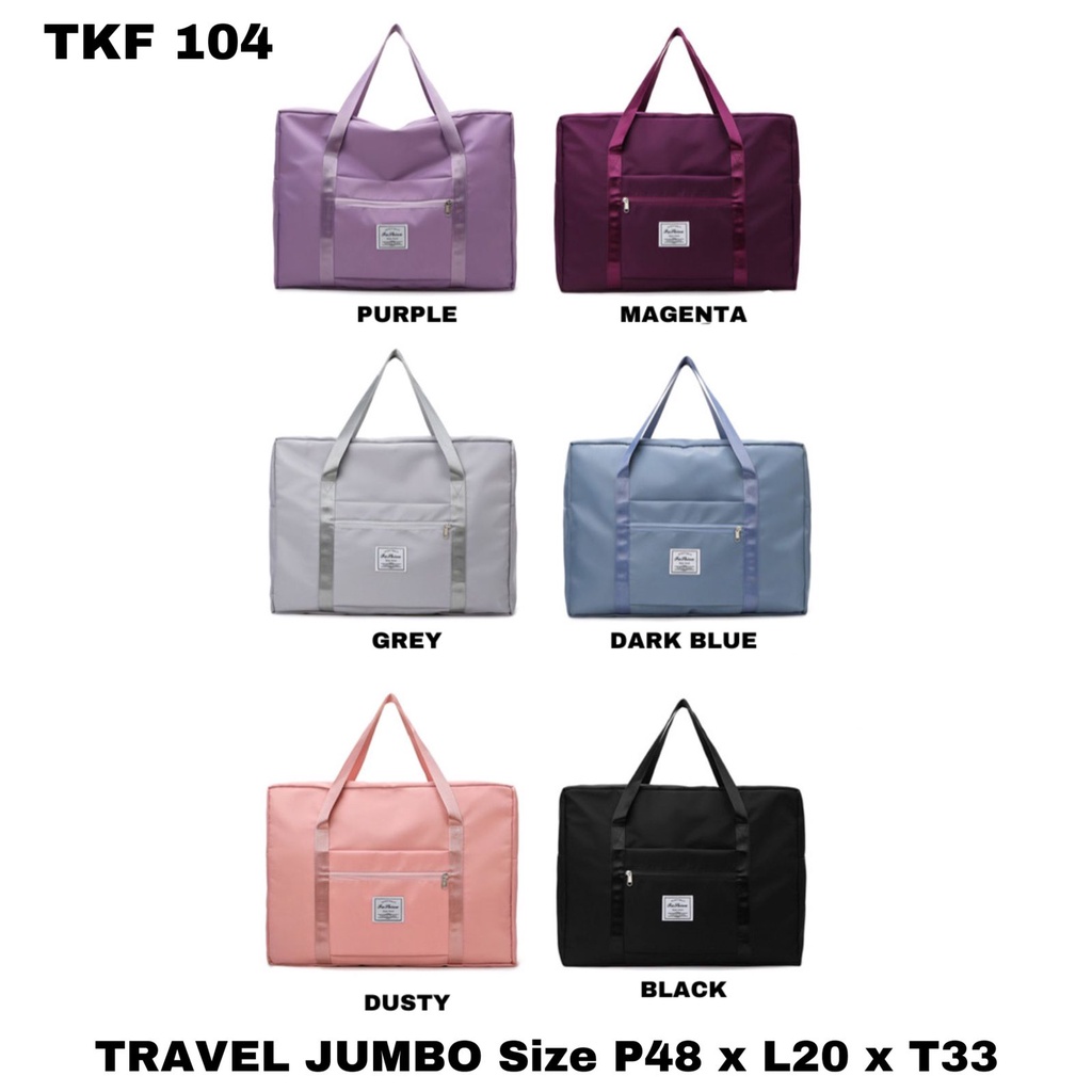 TAS TRAVEL TAS TRAVEL TKF 104.DUFFLE GYM FITNESS OLAHRAGA TRAVELLING FOLDABLE MURAH DUFFLE TRAVEL BAG JUMBO BEST SELLER TERBARU BISA BAYAR DITEMPAT.!!!!!