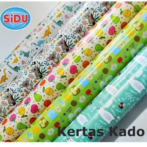 

Terjamin Kertas Kado Glossy SIDU Motif Kartun (50 lembar) ,.,.,.,,