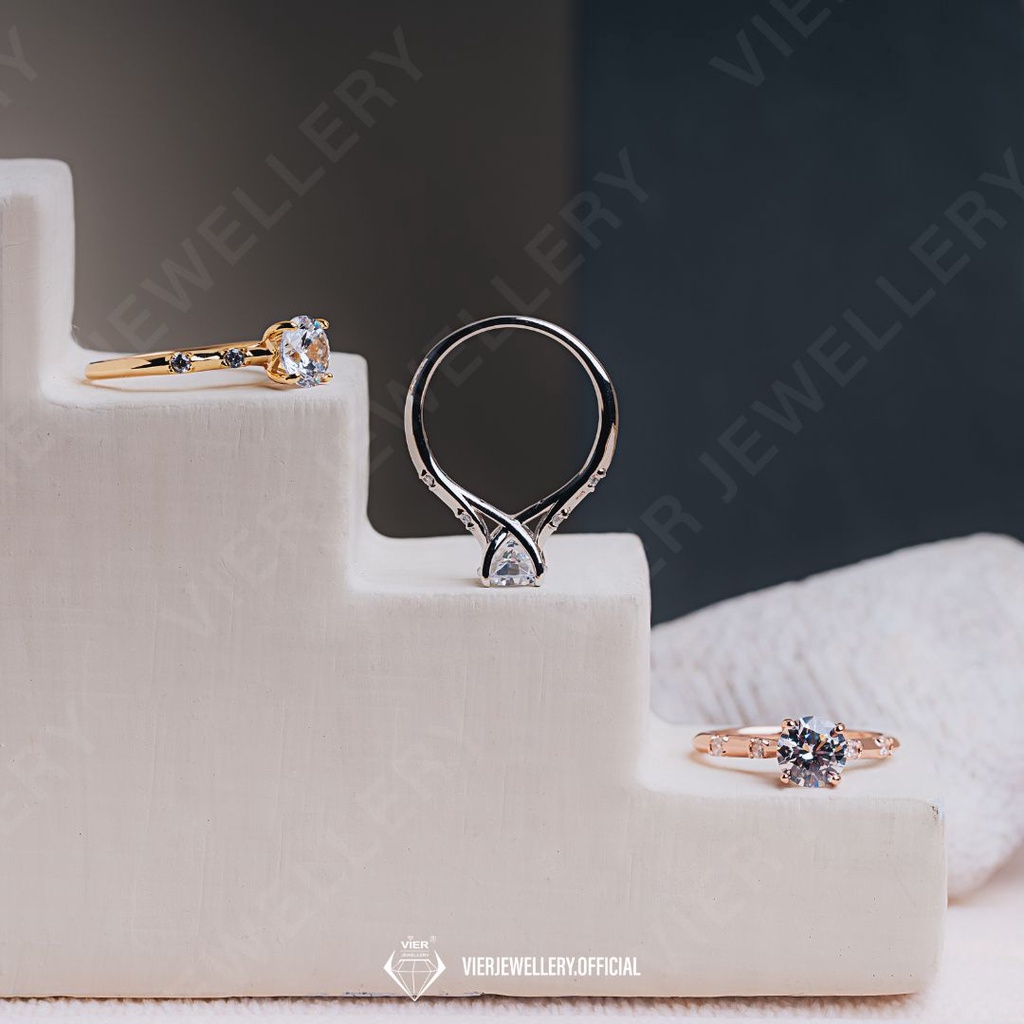 Wynn Edition Ring 14695 cincin wanita crystal zirconia