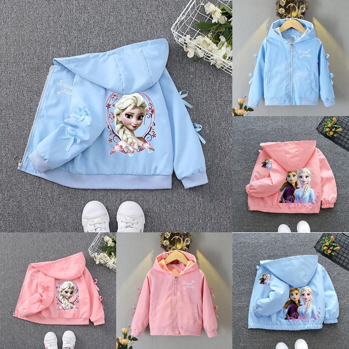 Jaket anak Perempuan kartun Hodie Impor 1 - 13 Tahun