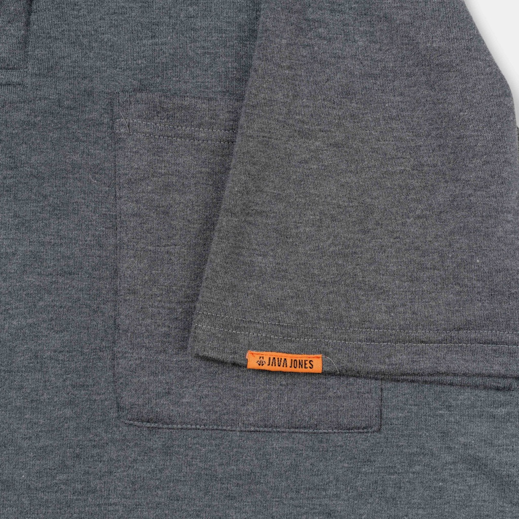JAVAJONES Oversized Polo Baby Terry Arlo Dark Grey