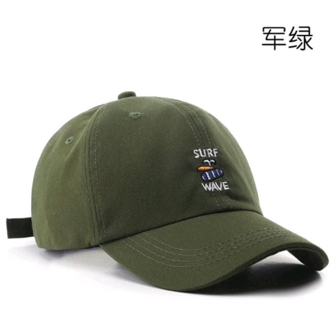 Unisex Cap Retro Hat Soft Material Bordir Surf Wave Topi Baseball Korea Terlaris