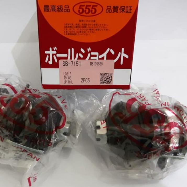 바 1Biji Ball Joint Atas L300 Diesel/ Bensin/ Kuda/ Colt T120 th 78-81 merk 555 Jepang / MEDA Taiwan Terlaris