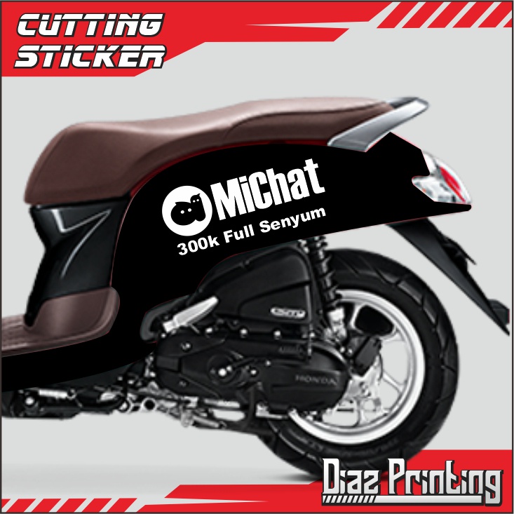 Cutting Sticker Viral Michat Termurah Universal Motor