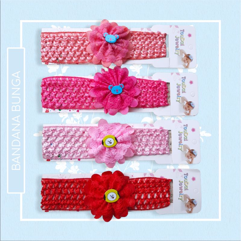 Bandana Anak Bando Anak Model Bunga Bandana Bayi Bando Bayi Headband Anak