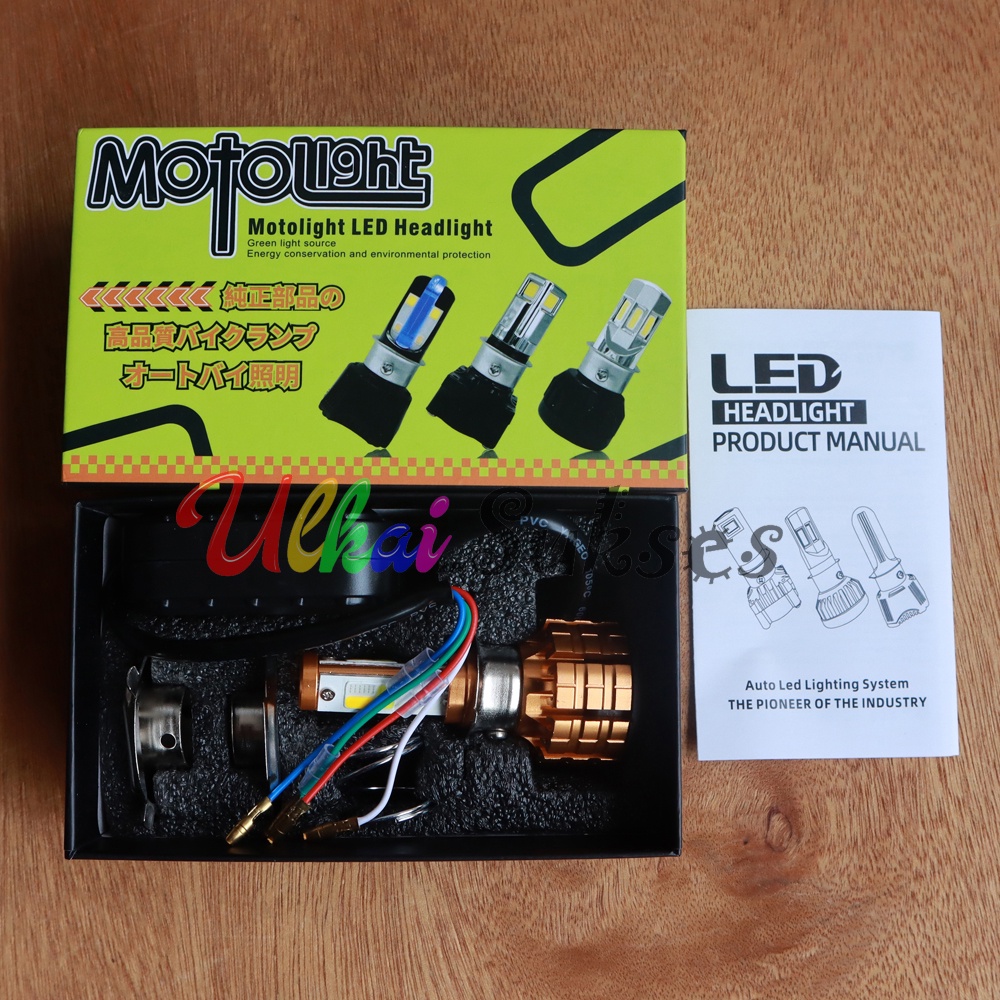 Lampu LED / Lampu HID 3 Sisi 2 Warna Universal Murah Laris