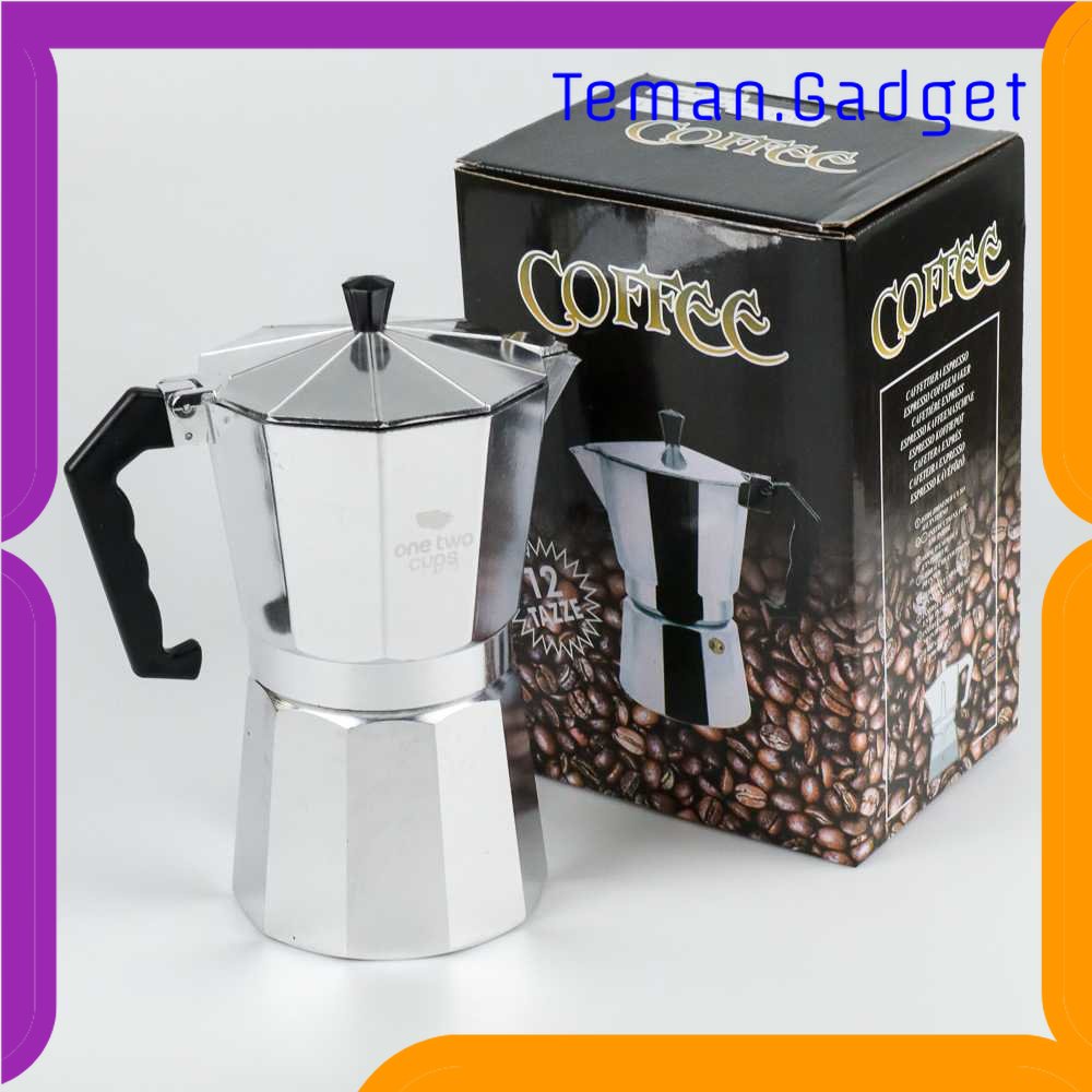 TG - DPR One Two Cups Espresso Coffee Maker Moka Pot Teko Stovetop Filter - JF112