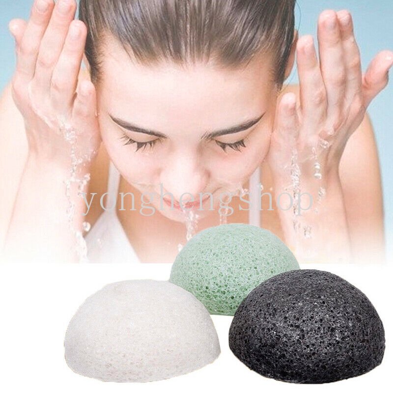 Spons Pembersih Wajah Wajah Kosmetik Face Puff Makeup Cuci Sponge Bedak Wajah Deep Cleansing Exfoliator Tool