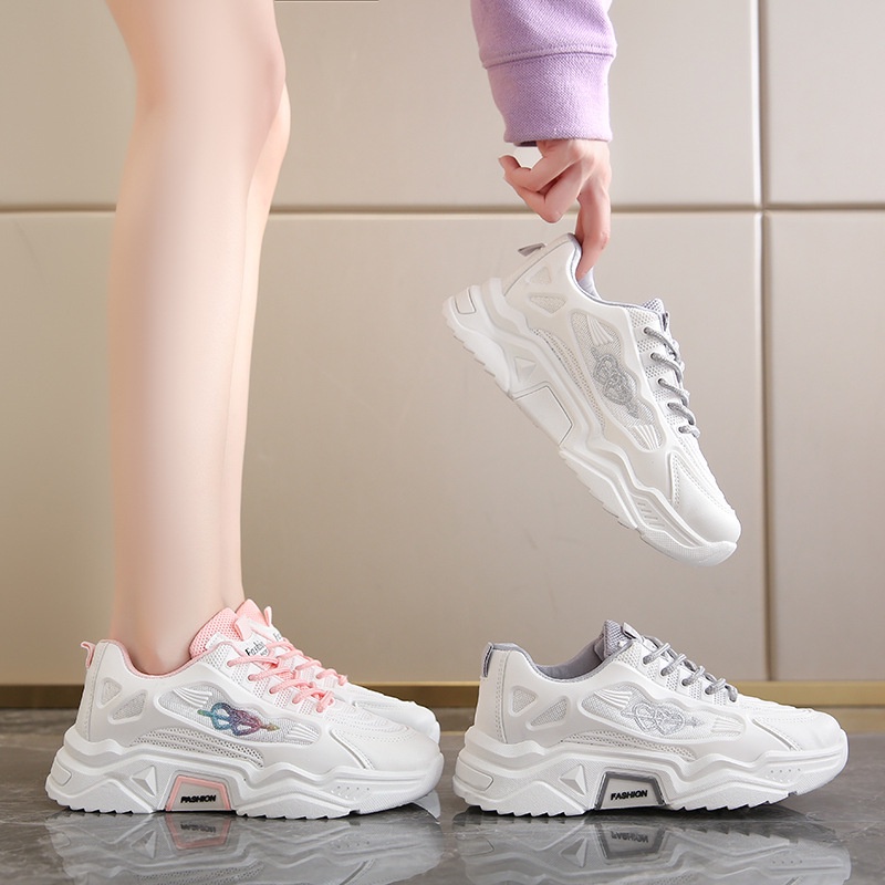 AND / COD / Sepatu Wanita Import Sneakers Putih Wanita Sepatu Jalan Cewek Shoes Fashion Korea Style Sepatu Sneakers Perempuan SPT-14