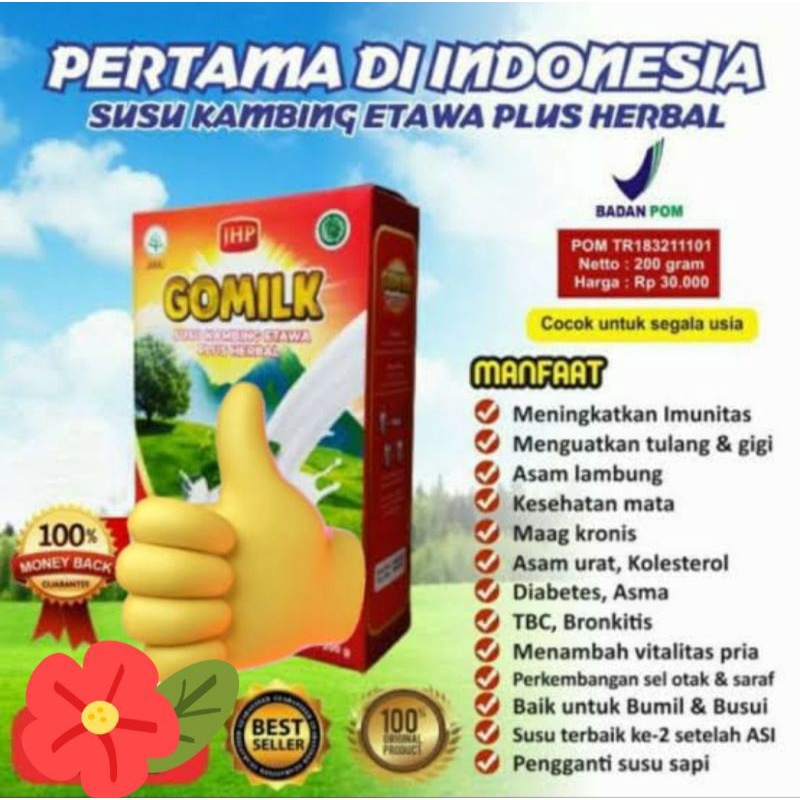 

Gomilk Susu kambing etawa plus herbal