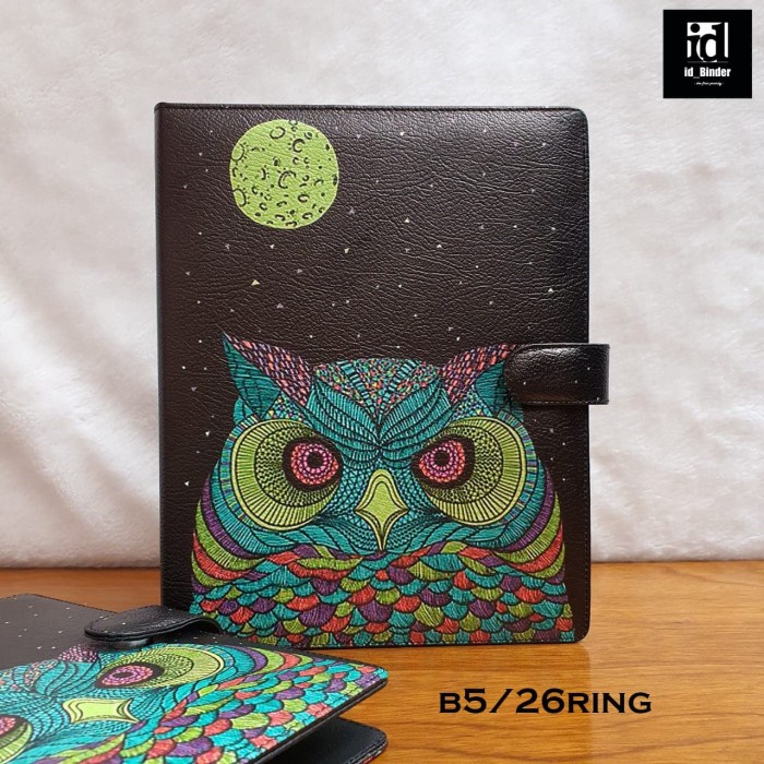 

BINDER PRINTING MOTIP OWL MOON A5/RING 20, B5/RING 26