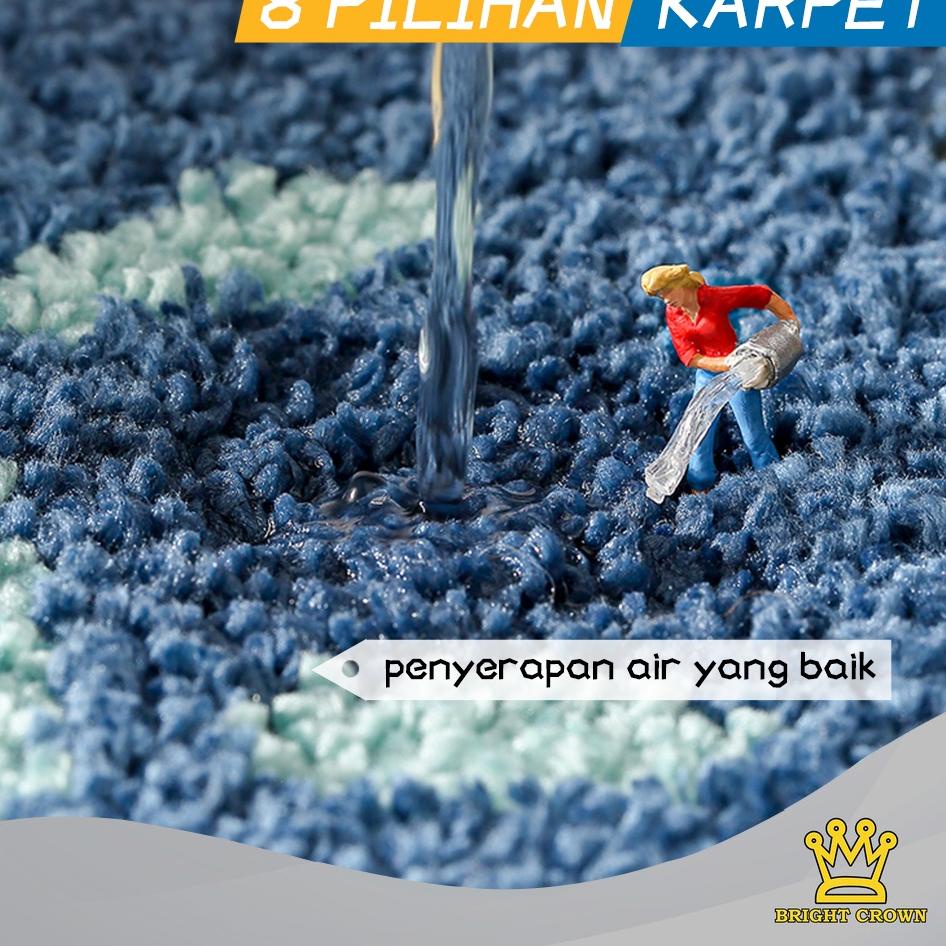 Paling Unik Bright Crown Keset Kaki Lantai Karakter Lucu Anti Slip Premium / Keset Rumah Kamar Mandi
