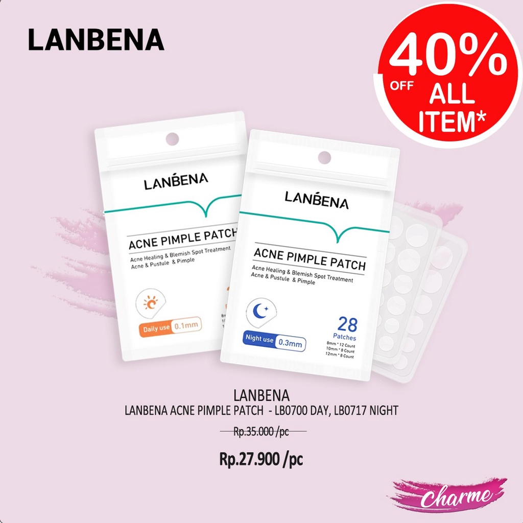 (READY &amp; ORI) LANBENA ACNE PIMPLE PATCH DAY NIGHT LB0700 0717