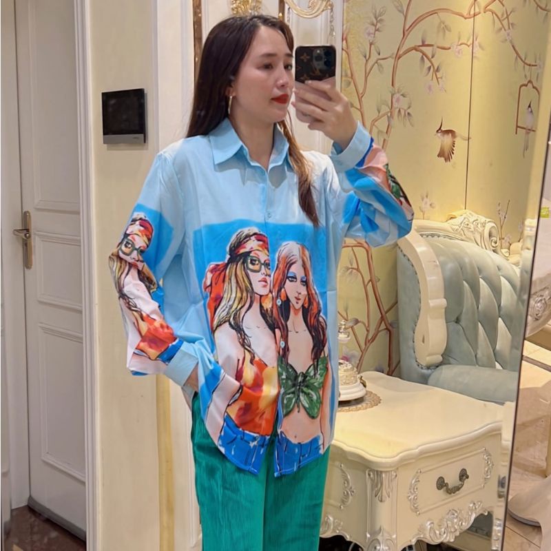 5617 Kemeja Cewek Kue Cupcake