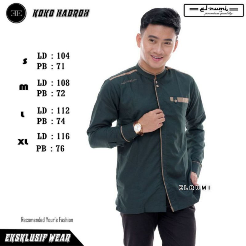 Baju Koko lengan panjang YSS  El Rumi