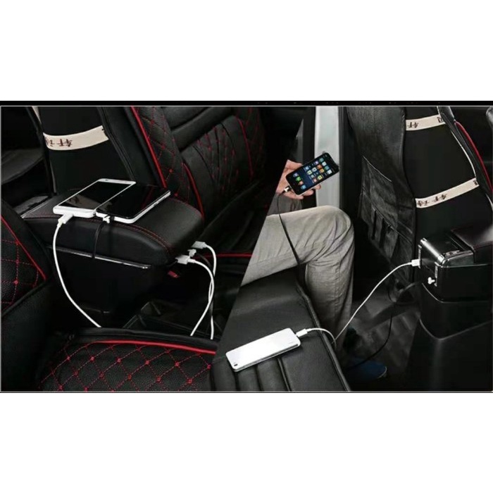 Armrest USB 7 Port Charger + LED Mobil All New Suzuki Ertiga XL7