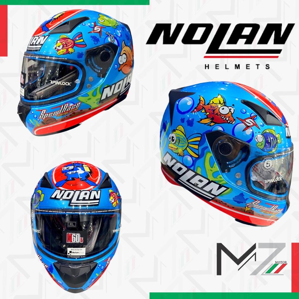 Helm / Helmet NOLAN N605 Melandri Aquarium Pearl Blue Original - MZmotor